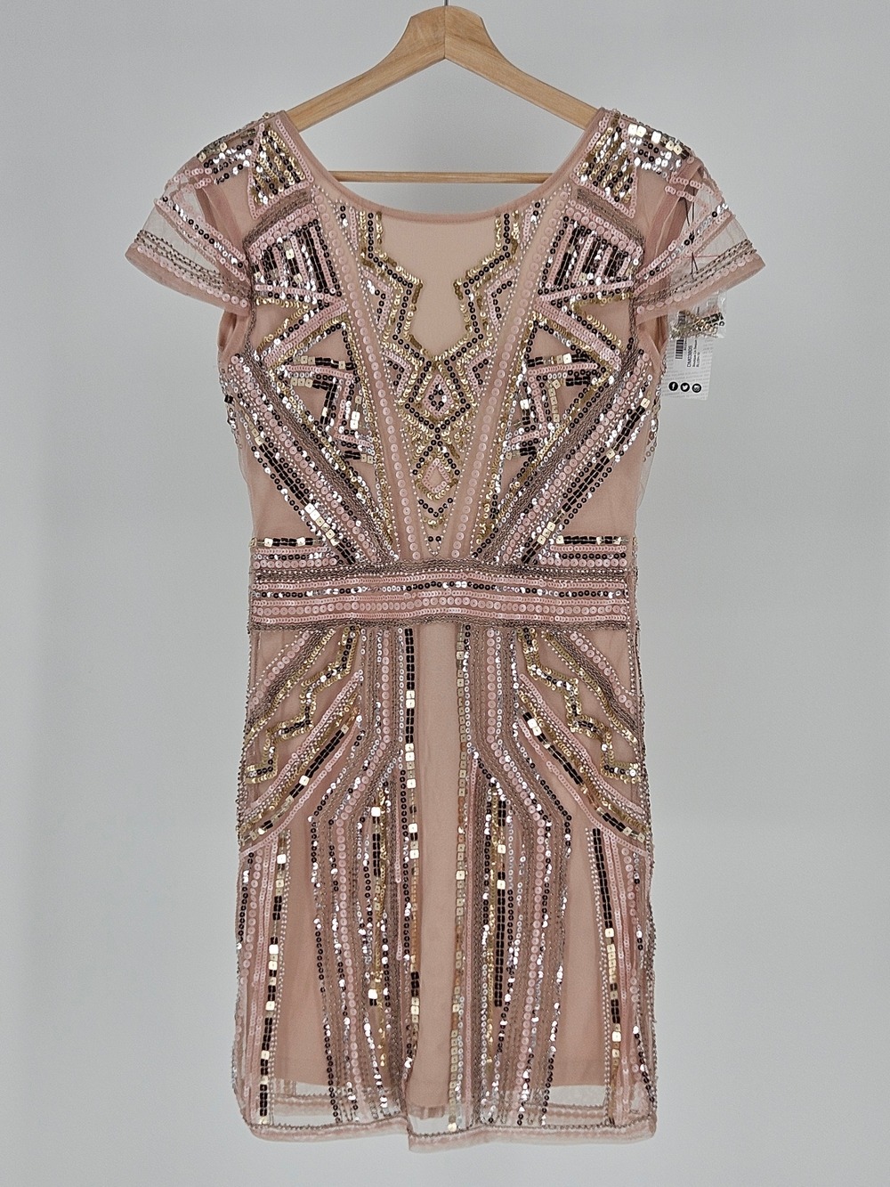 Boohoo Boutique Sequin Cap Sleeve Mini Dress NWT Size 6
